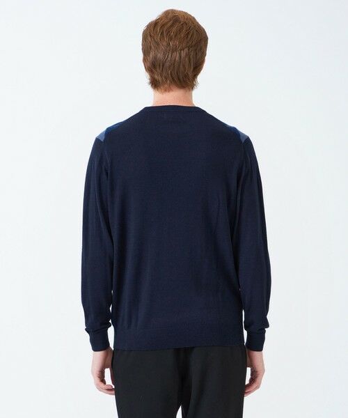 MACKINTOSH PHILOSOPHY(MENS) / マッキントッシュ フィロソフィー　メンズ ニット・セーター | ビッグアーガイル クルーネックプルオーバーニット | 詳細5