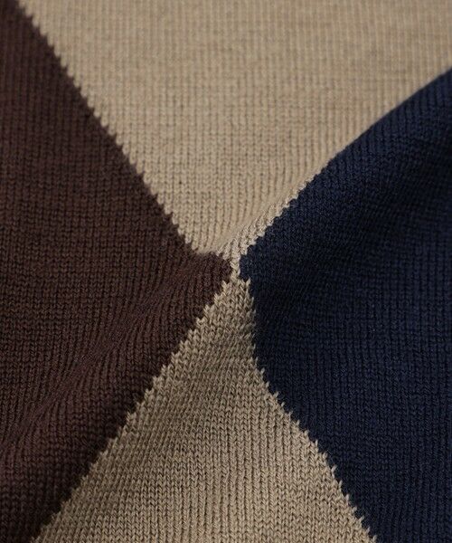 MACKINTOSH PHILOSOPHY(MENS) / マッキントッシュ フィロソフィー　メンズ ニット・セーター | ビッグアーガイル クルーネックプルオーバーニット | 詳細8