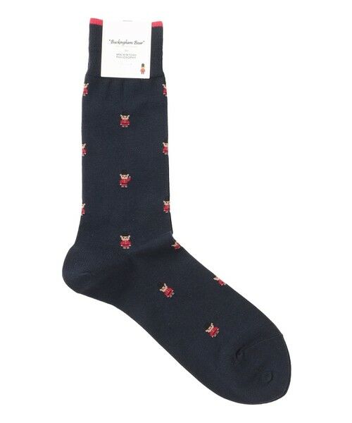 MACKINTOSH PHILOSOPHY(MENS) / マッキントッシュ フィロソフィー　メンズ その他インナー・ルームウェア | バッキンガムべア カジュアルソックス（ネイビー3）