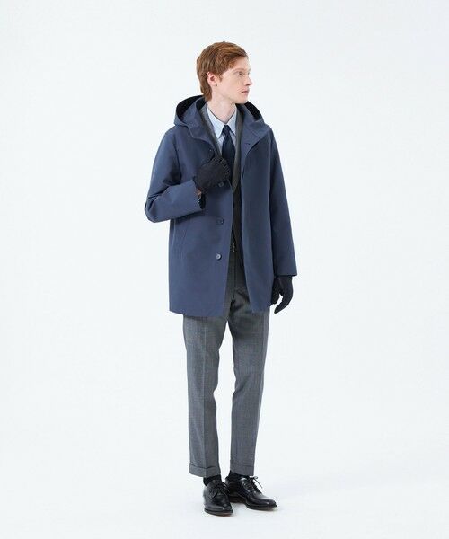 MACKINTOSH PHILOSOPHY(MENS) / マッキントッシュ フィロソフィー　メンズ 手袋 | EMMETEX ヘリンボーン×レザー　スマホグローブ | 詳細3