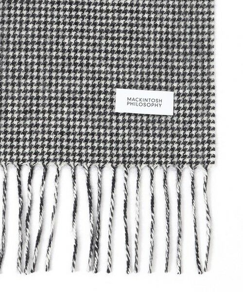 MACKINTOSH PHILOSOPHY(MENS) / マッキントッシュ フィロソフィー　メンズ マフラー・ショール・スヌード・ストール | ウォッシャブルウールカシミヤ ブリティッシュチェックマフラー | 詳細4