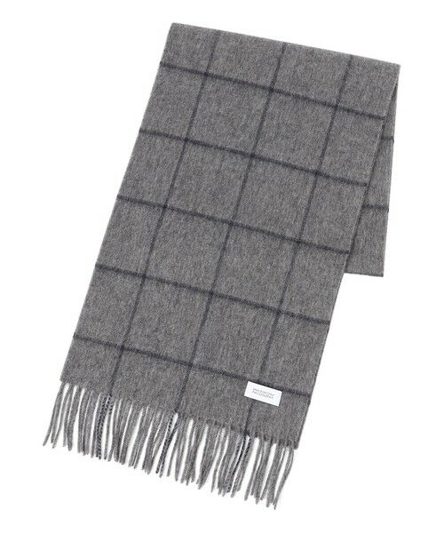 MACKINTOSH PHILOSOPHY(MENS) / マッキントッシュ フィロソフィー　メンズ マフラー・ショール・スヌード・ストール | ウォッシャブルウールカシミヤ ブリティッシュチェックマフラー | 詳細7