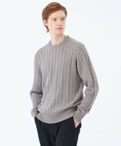 バッキンガムベア ケーブル クルーネックプルオーバー