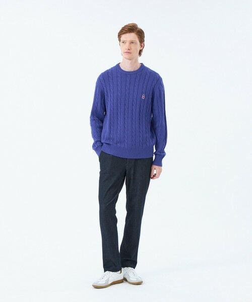 MACKINTOSH PHILOSOPHY(MENS) / マッキントッシュ フィロソフィー メンズ ニット・セーター | バッキンガムベア ケーブル クルーネックプルオーバー | 詳細4