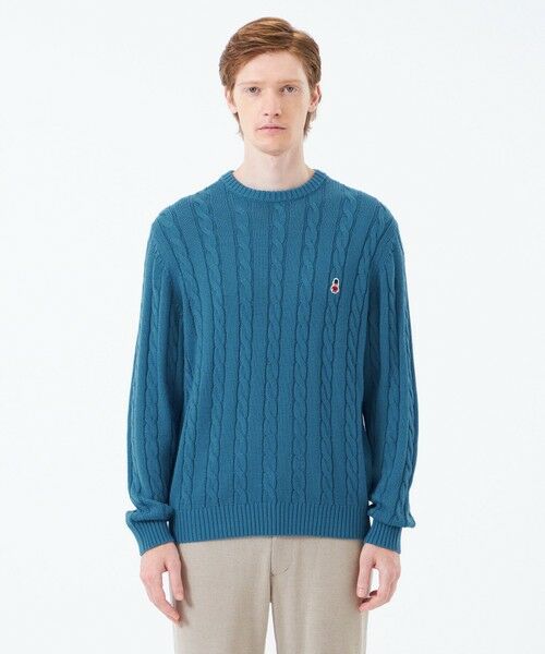 MACKINTOSH PHILOSOPHY(MENS) / マッキントッシュ フィロソフィー メンズ ニット・セーター | バッキンガムベア ケーブル クルーネックプルオーバー | 詳細6