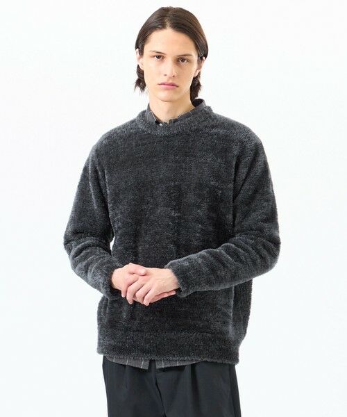 MACKINTOSH PHILOSOPHY(MENS) / マッキントッシュ フィロソフィー メンズ ニット・セーター | Octa(R)使用 クルーネックプルオーバー(チャコールグレー1)
