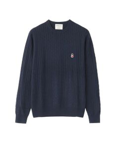 MACKINTOSH PHILOSOPHY(MENS) / マッキントッシュ フィロソフィー　メンズ ニット・セーター | 【WEB&一部店舗限定】バッキンガムベア ケーブル クルーネックプルオーバー