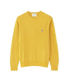 MACKINTOSH PHILOSOPHY(MENS) / マッキントッシュ フィロソフィー　メンズ ニット・セーター | 【WEB&一部店舗限定】バッキンガムベア ケーブル クルーネックプルオーバー