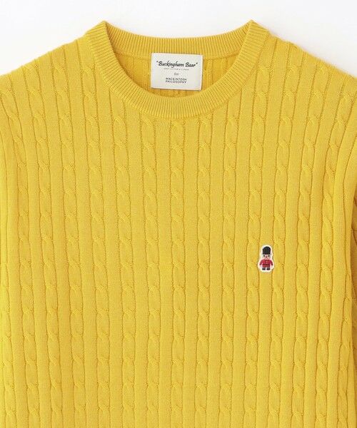 MACKINTOSH PHILOSOPHY(MENS) / マッキントッシュ フィロソフィー メンズ ニット・セーター | 【WEB&一部店舗限定】バッキンガムベア ケーブル クルーネックプルオーバー | 詳細2