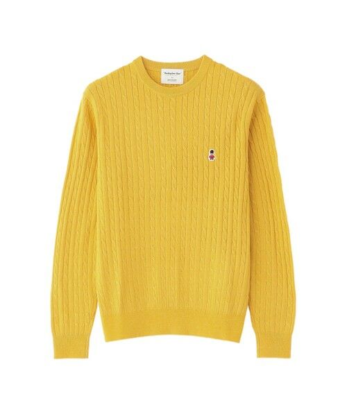 MACKINTOSH PHILOSOPHY(MENS) / マッキントッシュ フィロソフィー メンズ ニット・セーター | 【WEB&一部店舗限定】バッキンガムベア ケーブル クルーネックプルオーバー(マスタード1)