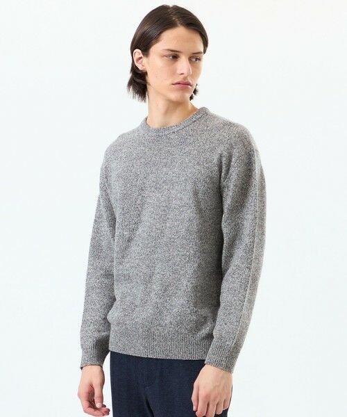 MACKINTOSH PHILOSOPHY(MENS) / マッキントッシュ フィロソフィー メンズ ニット・セーター | 5Gムリネ天竺 クルーネックプルオーバー(グレー3)