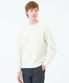 MACKINTOSH PHILOSOPHY(MENS) / マッキントッシュ フィロソフィー　メンズ カットソー | 起毛ブリスター クルーネックロンＴ