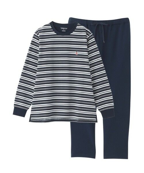 MACKINTOSH PHILOSOPHY(MENS) / マッキントッシュ フィロソフィー メンズ その他小物 | 【WEB限定】パイルボーダー裏起毛&無地パンツ パジャマ(ネイビー2)
