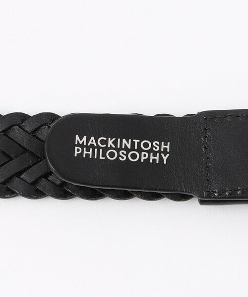 MACKINTOSH PHILOSOPHY(MENS) / マッキントッシュ フィロソフィー　メンズ ベルト・サスペンダー | オイルレザーメッシュ カジュアルベルト | 詳細7