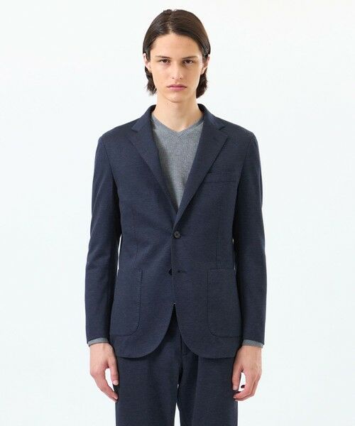 MACKINTOSH PHILOSOPHY(MENS) / マッキントッシュ フィロソフィー　メンズ ノーカラージャケット | テーラードジャージー ジャケット 36G裏メッシュモクロディ | 詳細4