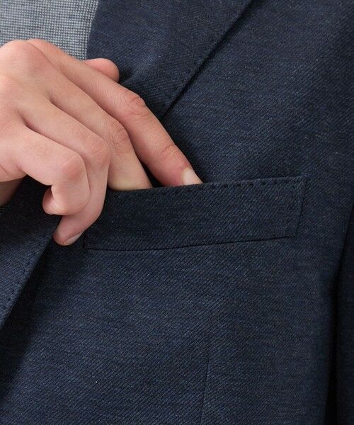 MACKINTOSH PHILOSOPHY(MENS) / マッキントッシュ フィロソフィー　メンズ ノーカラージャケット | テーラードジャージー ジャケット 36G裏メッシュモクロディ | 詳細7