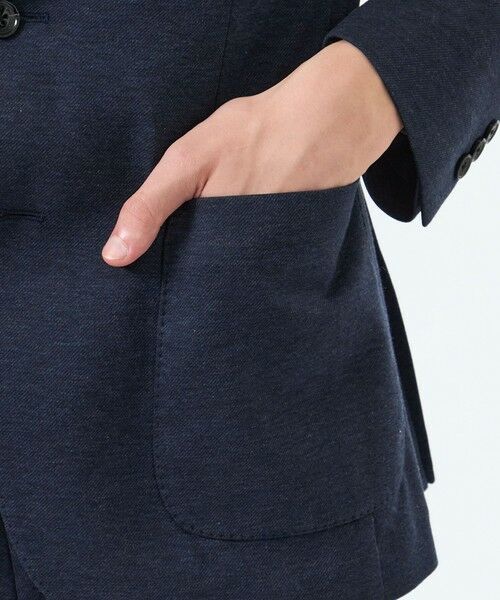 MACKINTOSH PHILOSOPHY(MENS) / マッキントッシュ フィロソフィー　メンズ ノーカラージャケット | テーラードジャージー ジャケット 36G裏メッシュモクロディ | 詳細9