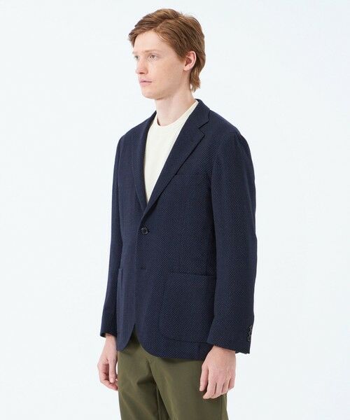 MACKINTOSH PHILOSOPHY(MENS) / マッキントッシュ フィロソフィー　メンズ ノーカラージャケット | テーラードジャージー ジャケット ZIGNONEジャージー | 詳細4