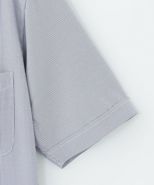 MACKINTOSH PHILOSOPHY(MENS) / マッキントッシュ フィロソフィー　メンズ シャツ・ブラウス | トロッター スクエアボタンダウン ナローサッカーストライプ | 詳細5