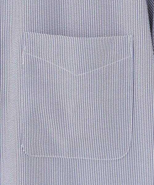 MACKINTOSH PHILOSOPHY(MENS) / マッキントッシュ フィロソフィー　メンズ シャツ・ブラウス | トロッター スクエアボタンダウン ナローサッカーストライプ | 詳細7