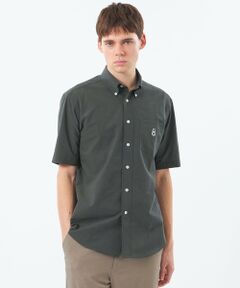 MACKINTOSH PHILOSOPHY(MENS) / マッキントッシュ フィロソフィー　メンズ シャツ・ブラウス | BUCKINGHAM BEAR 半袖ボタンダウンシャツ COOLDOTSミニリップストップ