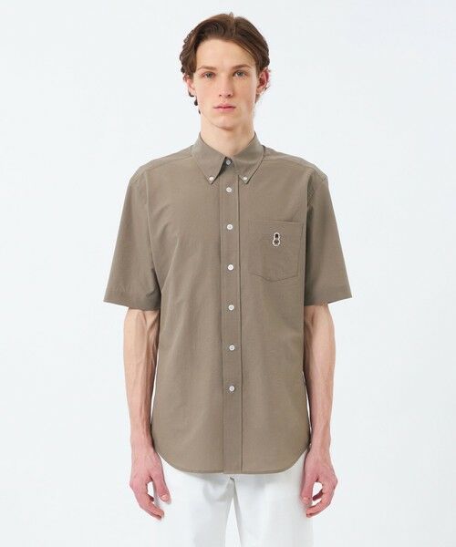 MACKINTOSH PHILOSOPHY(MENS) / マッキントッシュ フィロソフィー メンズ シャツ・ブラウス | BUCKINGHAM BEAR 半袖ボタンダウンシャツ COOLDOTSミニリップストップ | 詳細4
