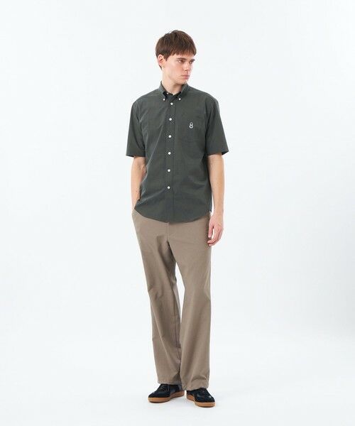 MACKINTOSH PHILOSOPHY(MENS) / マッキントッシュ フィロソフィー メンズ シャツ・ブラウス | BUCKINGHAM BEAR 半袖ボタンダウンシャツ COOLDOTSミニリップストップ | 詳細1