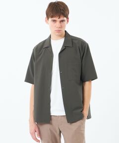 MACKINTOSH PHILOSOPHY(MENS) / マッキントッシュ フィロソフィー　メンズ シャツ・ブラウス | トロッター サッカーストレッチ 半袖オープンカラースナップボタンシャツ
