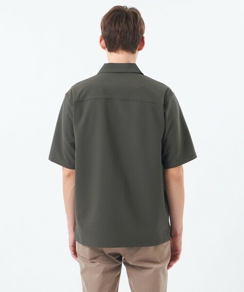 MACKINTOSH PHILOSOPHY(MENS) / マッキントッシュ フィロソフィー　メンズ シャツ・ブラウス | トロッター サッカーストレッチ 半袖オープンカラースナップボタンシャツ | 詳細6