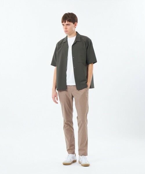 MACKINTOSH PHILOSOPHY(MENS) / マッキントッシュ フィロソフィー　メンズ シャツ・ブラウス | トロッター サッカーストレッチ 半袖オープンカラースナップボタンシャツ | 詳細1