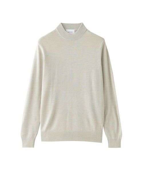 MACKINTOSH PHILOSOPHY(MENS) / マッキントッシュ フィロソフィー メンズ ニット・セーター | ハイゲージ天竺 モックネックプルオーバーニット(グレー2)