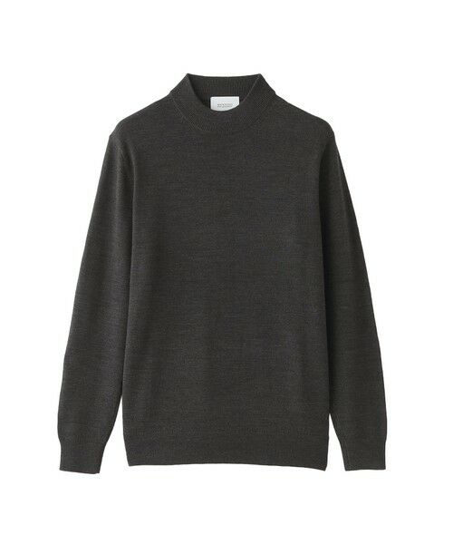 MACKINTOSH PHILOSOPHY(MENS) / マッキントッシュ フィロソフィー メンズ ニット・セーター | ハイゲージ天竺 モックネックプルオーバーニット(グレー4)