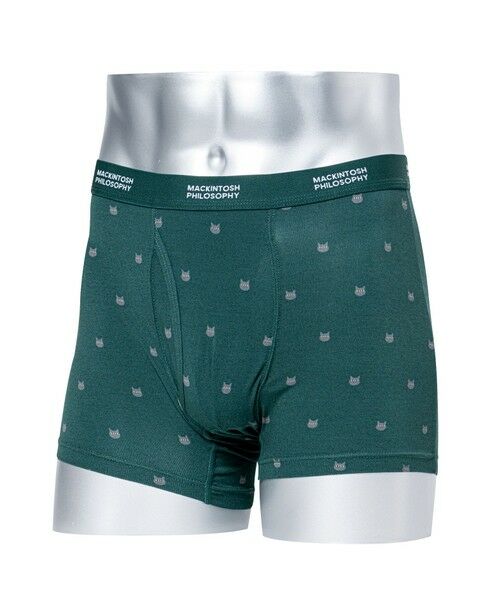 MACKINTOSH PHILOSOPHY(MENS) / マッキントッシュ フィロソフィー　メンズ その他小物 | キャットフェイス　ボクサーブリーフ/ベリーソフト（グリーン6）