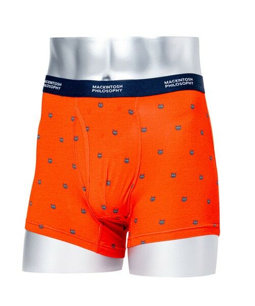 MACKINTOSH PHILOSOPHY(MENS) / マッキントッシュ フィロソフィー　メンズ その他小物 | キャットフェイス　ボクサーブリーフ/ベリーソフト（オレンジ6）