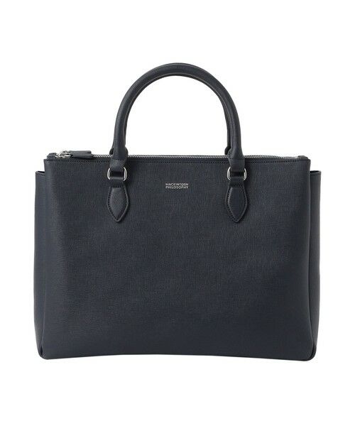 MACKINTOSH PHILOSOPHY(MENS) / マッキントッシュ フィロソフィー　メンズ メッセンジャーバッグ・ウエストポーチ | サフィアーノレザー ブリーフトート（ネイビー3）