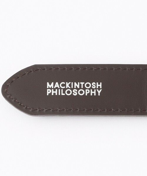 MACKINTOSH PHILOSOPHY(MENS) / マッキントッシュ フィロソフィー　メンズ ベルト・サスペンダー | レザーメッシュコンビ ビジネスベルト | 詳細5