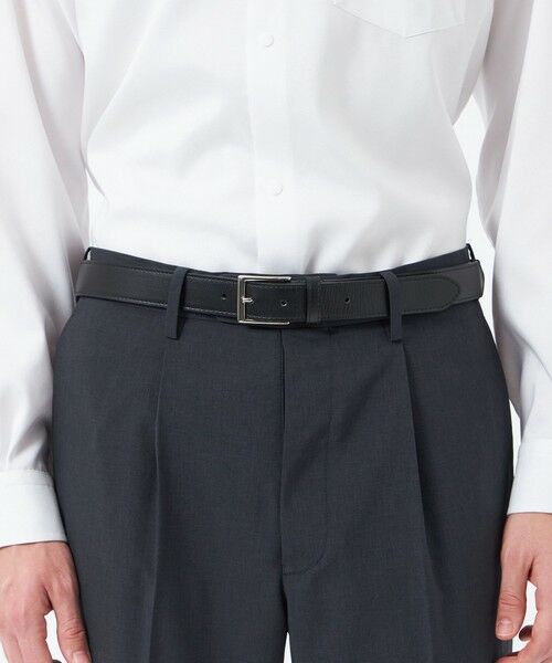 MACKINTOSH PHILOSOPHY(MENS) / マッキントッシュ フィロソフィー　メンズ ベルト・サスペンダー | レザーメッシュコンビ ビジネスベルト | 詳細1