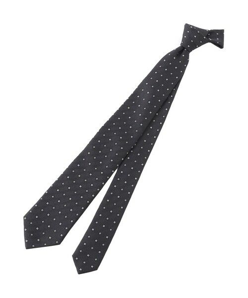 MACKINTOSH PHILOSOPHY(MENS) / マッキントッシュ フィロソフィー　メンズ ネクタイ | ミニ小紋 レギュラータイ（チャコールグレー1）