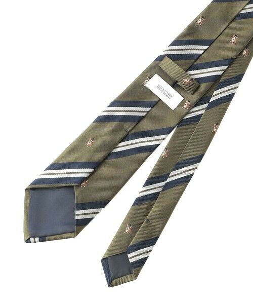 MACKINTOSH PHILOSOPHY(MENS) / マッキントッシュ フィロソフィー　メンズ ネクタイ | コーギー×ストライプ レギュラータイ | 詳細3