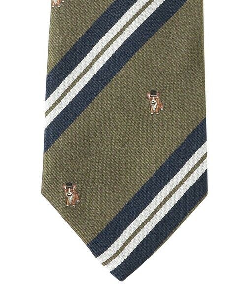 MACKINTOSH PHILOSOPHY(MENS) / マッキントッシュ フィロソフィー　メンズ ネクタイ | コーギー×ストライプ レギュラータイ | 詳細4