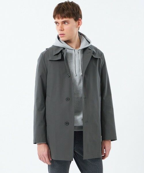 MACKINTOSH PHILOSOPHY(MENS) / マッキントッシュ フィロソフィー　メンズ その他アウター | シャドーリップストップ  WELLINGTON(ウェリントン) BT HOOD SHORT（チャコールグレー1）