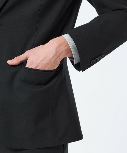 MACKINTOSH PHILOSOPHY(MENS) / マッキントッシュ フィロソフィー　メンズ ノーカラージャケット | トロッター ジャケット ＃109 ウール混ストレッチトロピカル | 詳細8