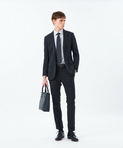 MACKINTOSH PHILOSOPHY(MENS) / マッキントッシュ フィロソフィー　メンズ ノーカラージャケット | トロッター エクストラソリッドジャケット ウール調ドビー | 詳細2