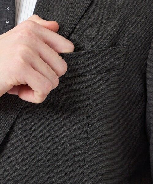 MACKINTOSH PHILOSOPHY(MENS) / マッキントッシュ フィロソフィー　メンズ ノーカラージャケット | トロッター エクストラソリッドジャケット ウール調ドビー | 詳細6