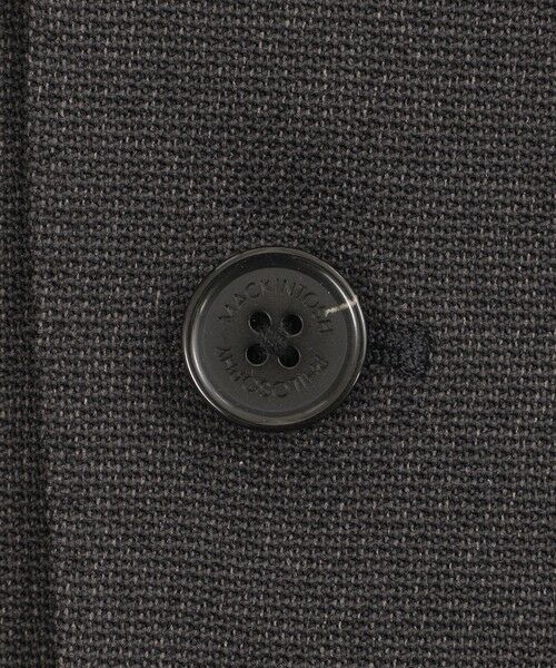 MACKINTOSH PHILOSOPHY(MENS) / マッキントッシュ フィロソフィー　メンズ ノーカラージャケット | トロッター エクストラソリッドジャケット ウール調ドビー | 詳細9