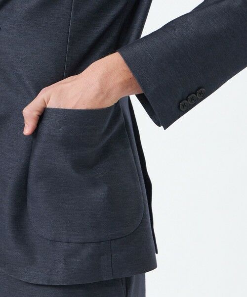 MACKINTOSH PHILOSOPHY(MENS) / マッキントッシュ フィロソフィー　メンズ ノーカラージャケット | 【WEB&一部店舗限定】テーラードジャージー ジャケット スーピマデニムライクジャージー | 詳細6