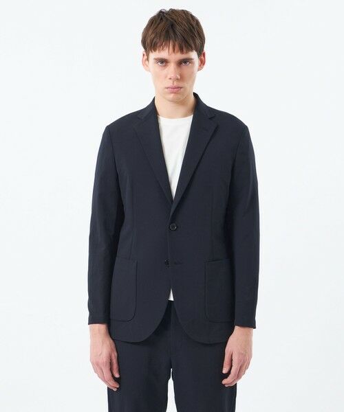 MACKINTOSH PHILOSOPHY(MENS) / マッキントッシュ フィロソフィー　メンズ ノーカラージャケット | ブリテック イージージャケット オックス調ダブルクロス | 詳細3