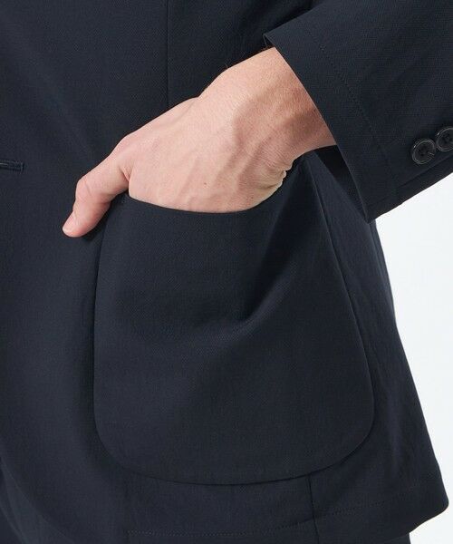 MACKINTOSH PHILOSOPHY(MENS) / マッキントッシュ フィロソフィー　メンズ ノーカラージャケット | ブリテック イージージャケット オックス調ダブルクロス | 詳細6