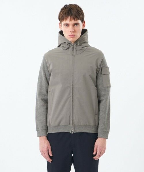 MACKINTOSH PHILOSOPHY(MENS) / マッキントッシュ フィロソフィー　メンズ ブルゾン | リブダンボールニット コンビパーカー | 詳細3