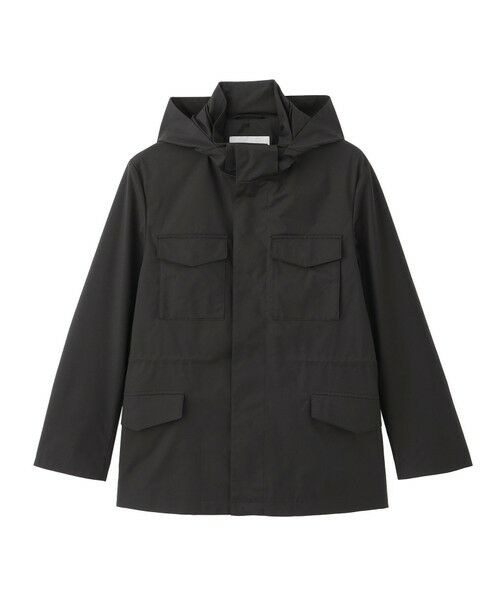 MACKINTOSH PHILOSOPHY(MENS) / マッキントッシュ フィロソフィー　メンズ ブルゾン | ツイルストレッチ BELFAST（ベルファスト）ミリタリーパーカ（ブラック1）